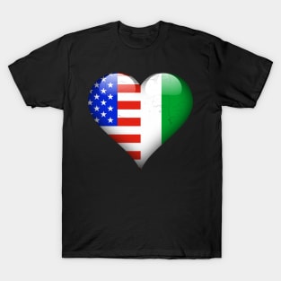 Half American Half Nigerian - Gift for Nigerian From Nigeria T-Shirt
